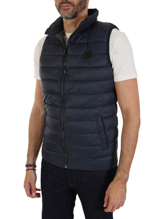 Ärmellos Jacke Puffer Blau