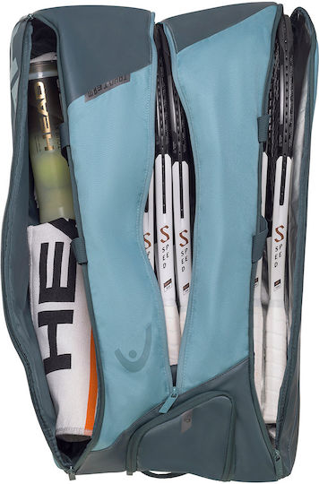 Head Tour 12R Tennis 15 Racket Tennis Bag Blue