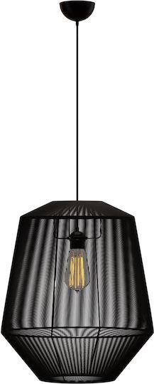 Alphab2b Κρεμαστό Φωτιστικό Μαύρο Boho με Ντουί E27 40x40x130εκ.