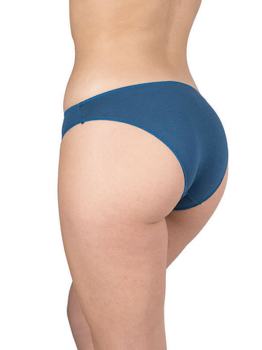 A.A UNDERWEAR Baumwolle Damen Slip Blau