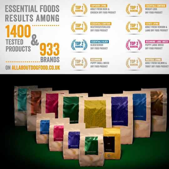 Essential Foods Estate Living Rase Mici Câini Adulți 2.5kg Hrana Uscată Pentru Câini Adulți Rase Mici Cu Miel