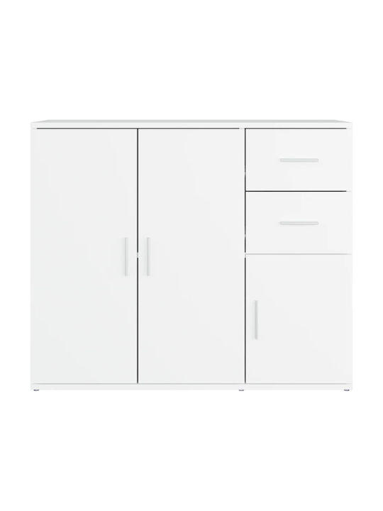 Μπουφές mit Schubladen Weiß 91x29.5x75cm