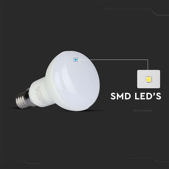 V-TAC LED Bulb 4.8W 85mm for Socket E14 and Shape R50 Natural White 470lm