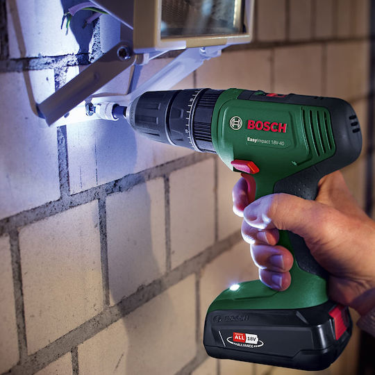 Bosch Easy Impact Percussive Drill Driver Battery 18V 1x1.5Ah 06039D8101
