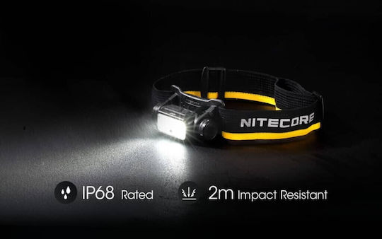 NiteCore Rechargeable Headlamp LED IP68 with Maximum Brightness 1000lm NU40 Black