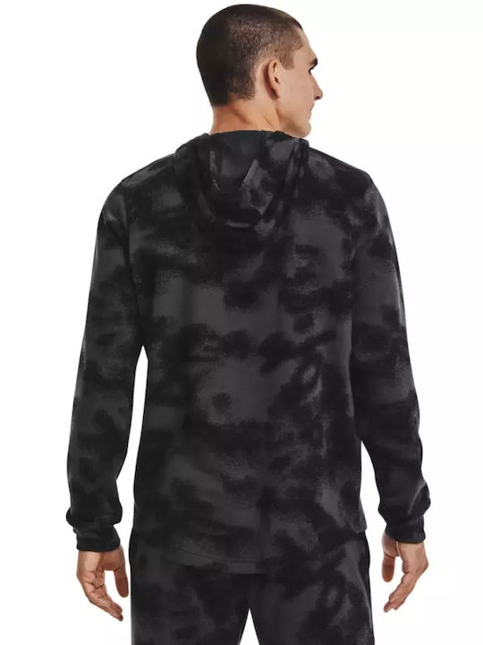 Under Armour Rival Terry Novelty HD Men's Sweatshirt with Hood and Pockets Black