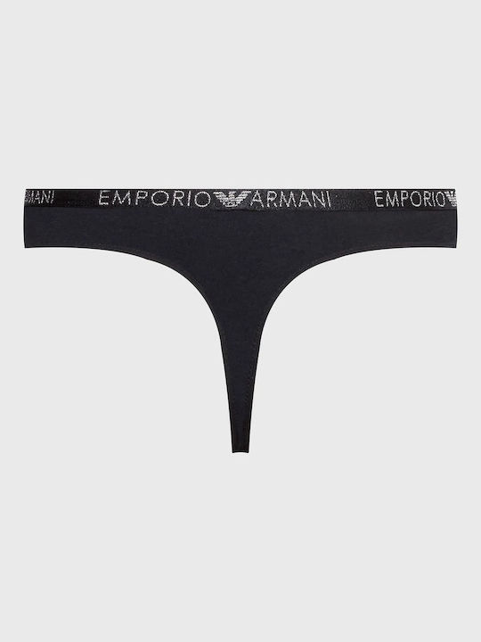 Βαμβακερά Women's String 2Pack Black