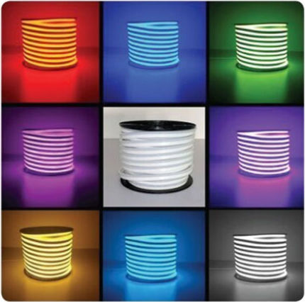 Optonica Αδιάβροχη Ταινία LED 12V Φυσικό Λευκό Φως 5m Neon Flex