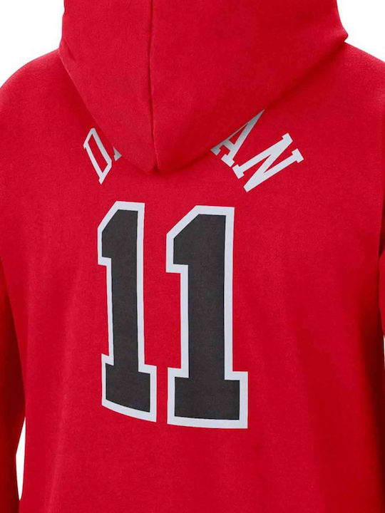 Chicago Bulls Φούτερ με Κουκούλα Κόκκινο