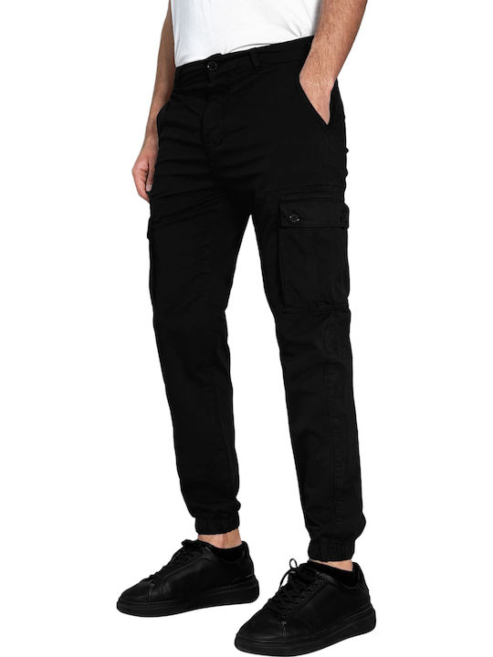 Desmond Trousers Cargo Elastic Black