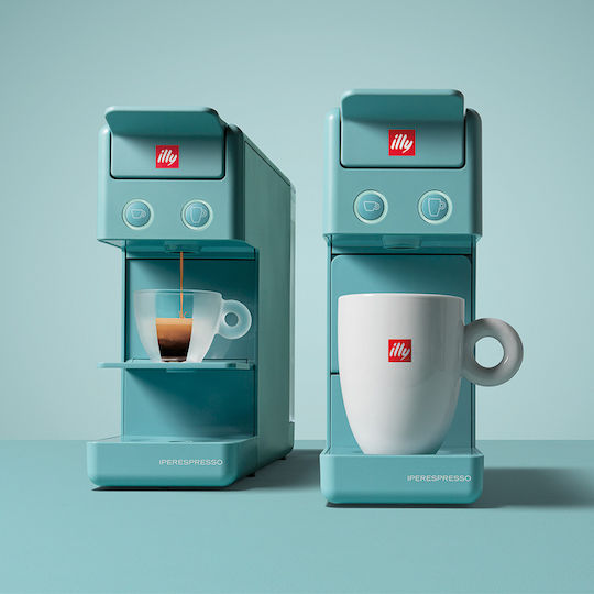 Illy Y3.3 Iperespresso Pod Coffee Machine Iperespresso Pressure 19bar Light Blue