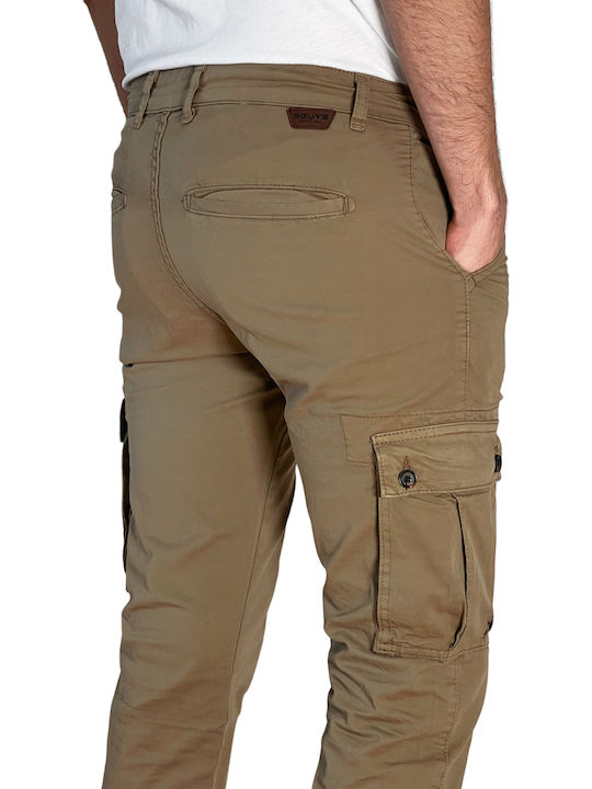 Desmond Hose Cargo Elastisch Beige