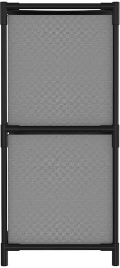 vidaXL Металик Кутия за съхранение Cream-Black 63x30x71см 1бр