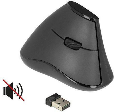 DeLock Wireless Ergonomic Vertical Mouse Black