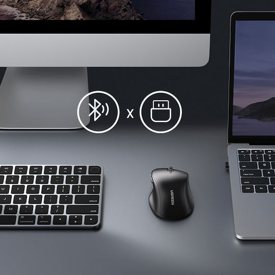 Ugreen MU101 Безжичен Bluetooth Мишка Черен