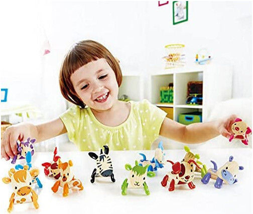 Hape Животинче Mini Mals Rhino от дърво за 36++ месеца