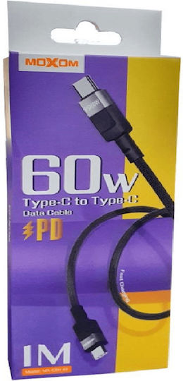 Moxom MX-CB142 USB 2.0 Cable USB-C Male - USB-C Black 1m
