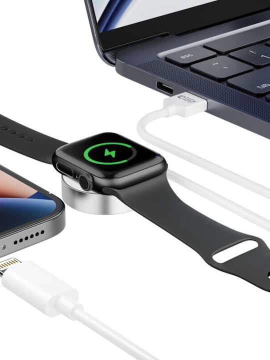 Tech-Protect Ultraboost 2in1 Magnetic Φορτιστής για Apple Watch Λευκός