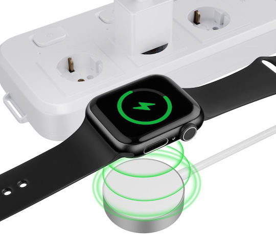 Tech-Protect Ultraboost Magnetic Type-C Φορτιστής για Apple Watch Λευκός