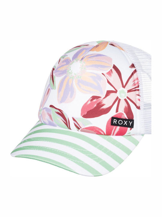 Roxy Παιδικό Καπέλο Jockey Υφασμάτινο Honey Coconut Girl Λευκό