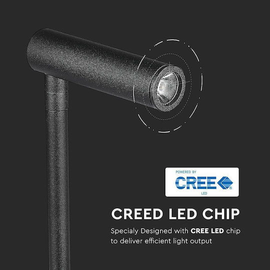 V-TAC VT-2943 Μονό LED Θερμό Λευκό Σποτ σε Μαύρο Χρώμα
