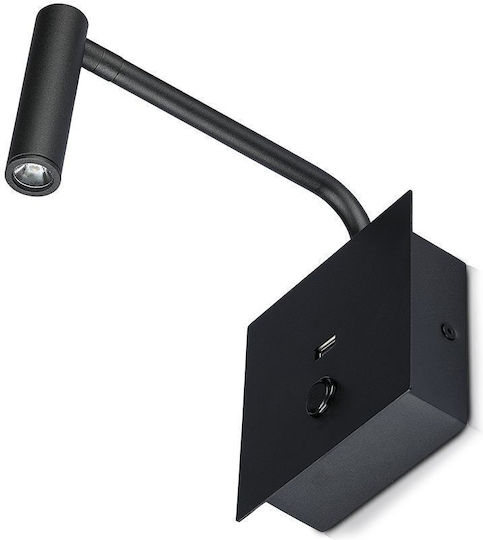 V-TAC VT-2943 Μονό LED Θερμό Λευκό Σποτ σε Μαύρο Χρώμα