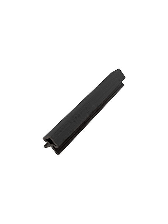 3D Wall Panel PVC Screw-on Dark Gray 290x14.75x2.5cm