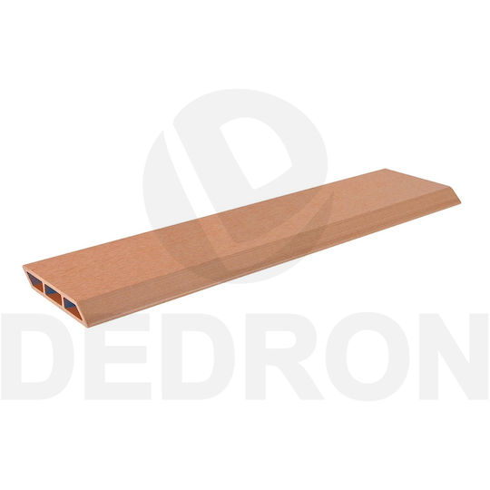 Dedron Umzäunung Deck für den Garten Seitenwand Teak aus WPC 360x12x2cm 1Stück