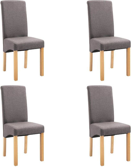 Scaune Sala De Mese 42x55x96cm 4 Bucăți Gri Scaune Sala De Mese 42x55x96cm 4 Bucăți Gri