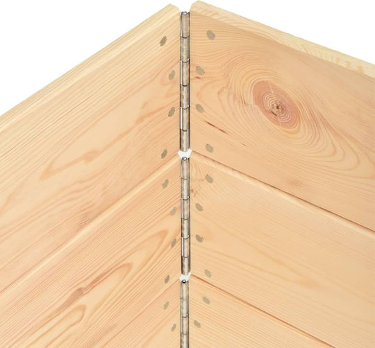 vidaXL Pallet Collars 100x100x19cm 3pcs