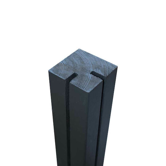 Showood Garden Fencing Supplies Beam for Garden Fence Corner for PP Cascades Made of Wood 120x7x7cm Brown