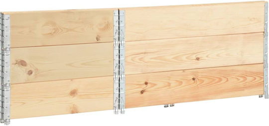 vidaXL Pallet Collar 50cmx100cmx19cm 3pcs