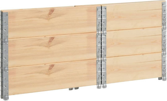 vidaXL Pallet Collar 60cmx80cmx19cm 3pcs