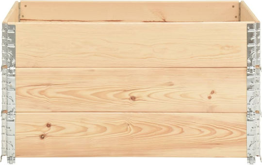 vidaXL Pallet Collar 50cmx100cmx19cm 3pcs