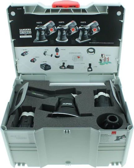 Rupes HSS73/BETA Excentric Triveio 18V 1x2.5Ah cu control de viteză și cu sistem de aspirare