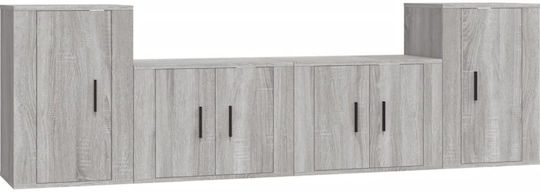 Living Room TV Unit Grey Sonoma L57xW34.5xH40cm