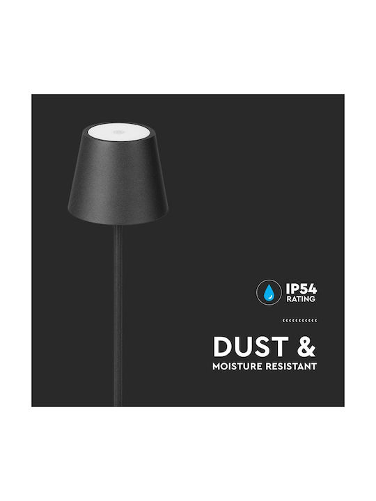 V-TAC LED Floor Lamp Y130xM14cm with Warm White Light 300lm Black
