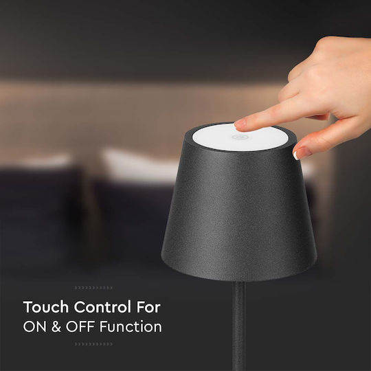 V-TAC LED Floor Lamp Y130xM14cm with Warm White Light 300lm Black