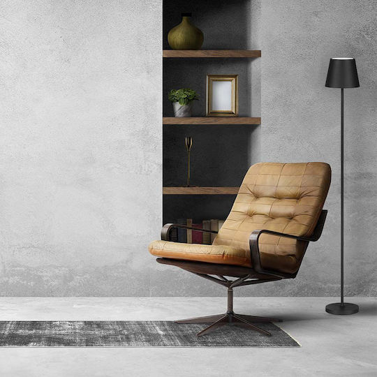 V-TAC LED Floor Lamp Y130xM14cm with Warm White Light 300lm Black