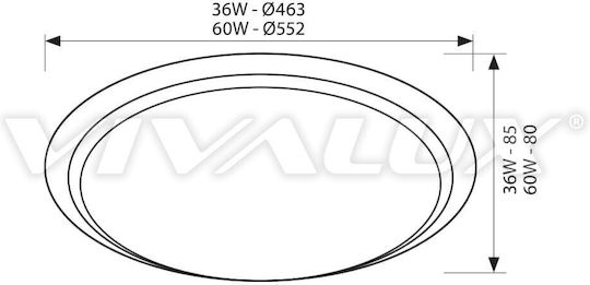 Vivalux Athena LED Панел На Открито 60W Vivalux Athena LED Панел На Открито 60W