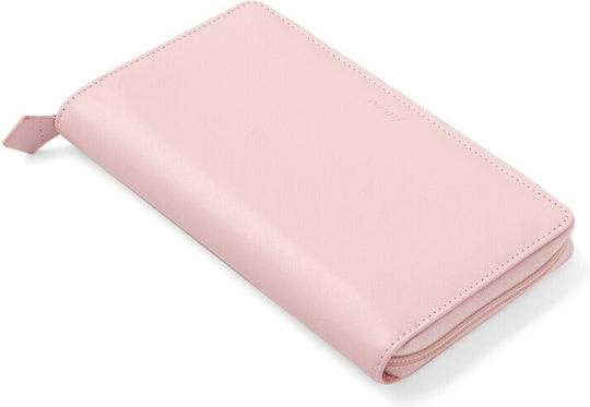 Filofax Εβδομαδιαίο Organizer Saffiano Personal Compact Zip Ροζ Δερμάτινο 20.8x20.8εκ. Blush