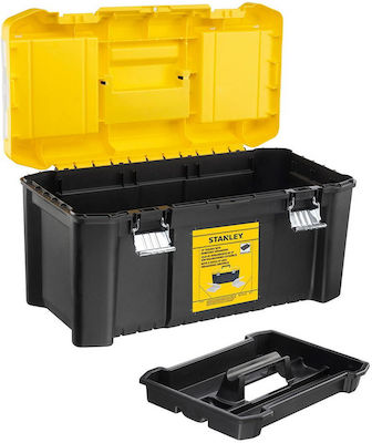 Stanley Hand Toolbox Plastic with Tray Organiser W48xD25xH25cm