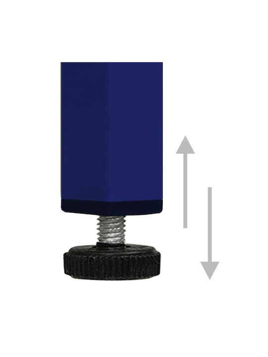 Noptiere Metalice Albastru 2buc 35x35x51cm