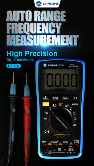 Sunshine DT-17N Digitales Multimeter mit AC / DC / Widerstand / Kapazität / Temperaturmessung