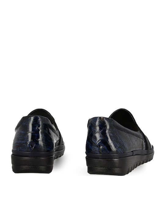Women's Slip-On Leather Blue