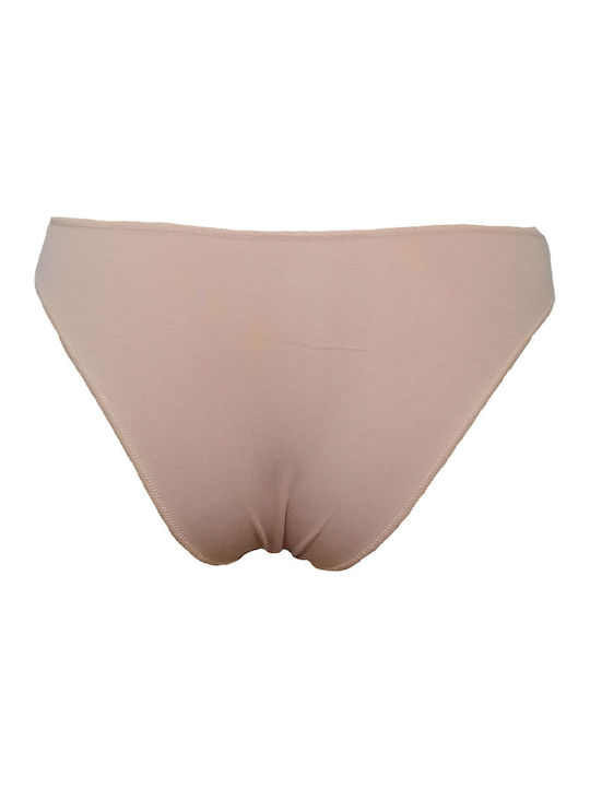 Nina Club Baumwolle Damen Slip 3Pack Beige