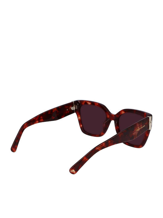 Longchamp Ochelari de soare Maro cu Cadru & Maro Lentilă