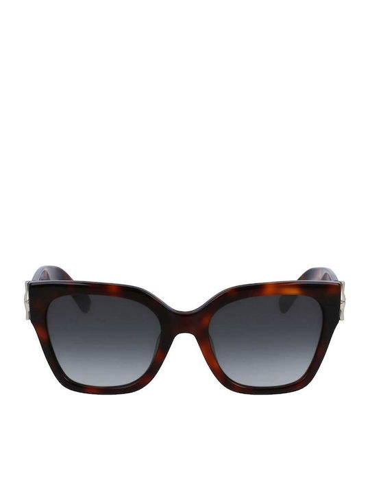 Longchamp Ochelari de soare Maro cu Cadru & Gri Lentilă