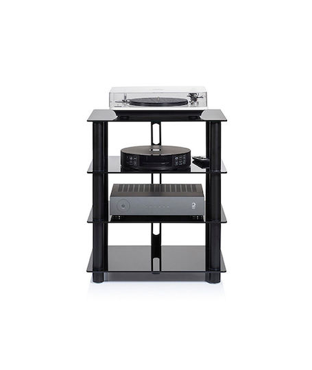 NorStone Epur 4 Έπιπλο Hi-Fi με 4 Ράφια Black 63x76.9x50cm