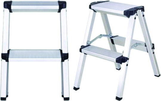Prostep Leiter Aluminium mit 2x2 Stufen